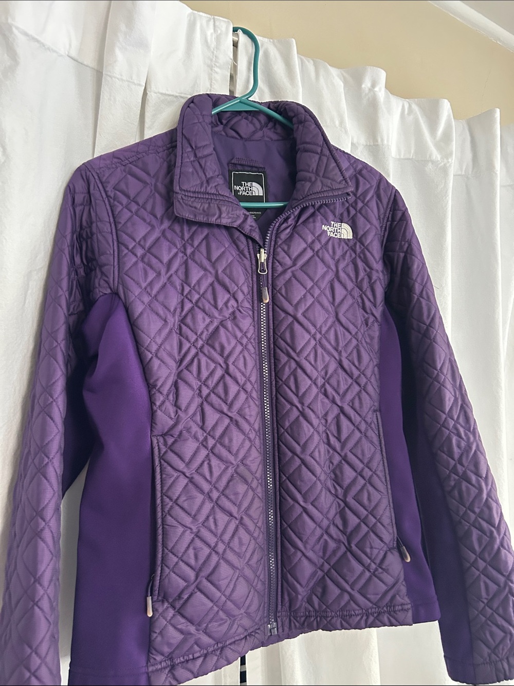 The North Face Purple Quilted Full-Zip Jacket